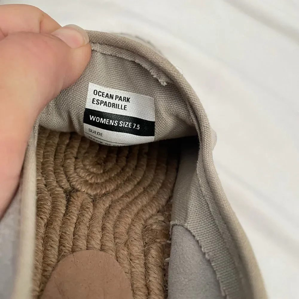 SeaVees Grey Ocean Park Espadrilles Grey Suede 7.5